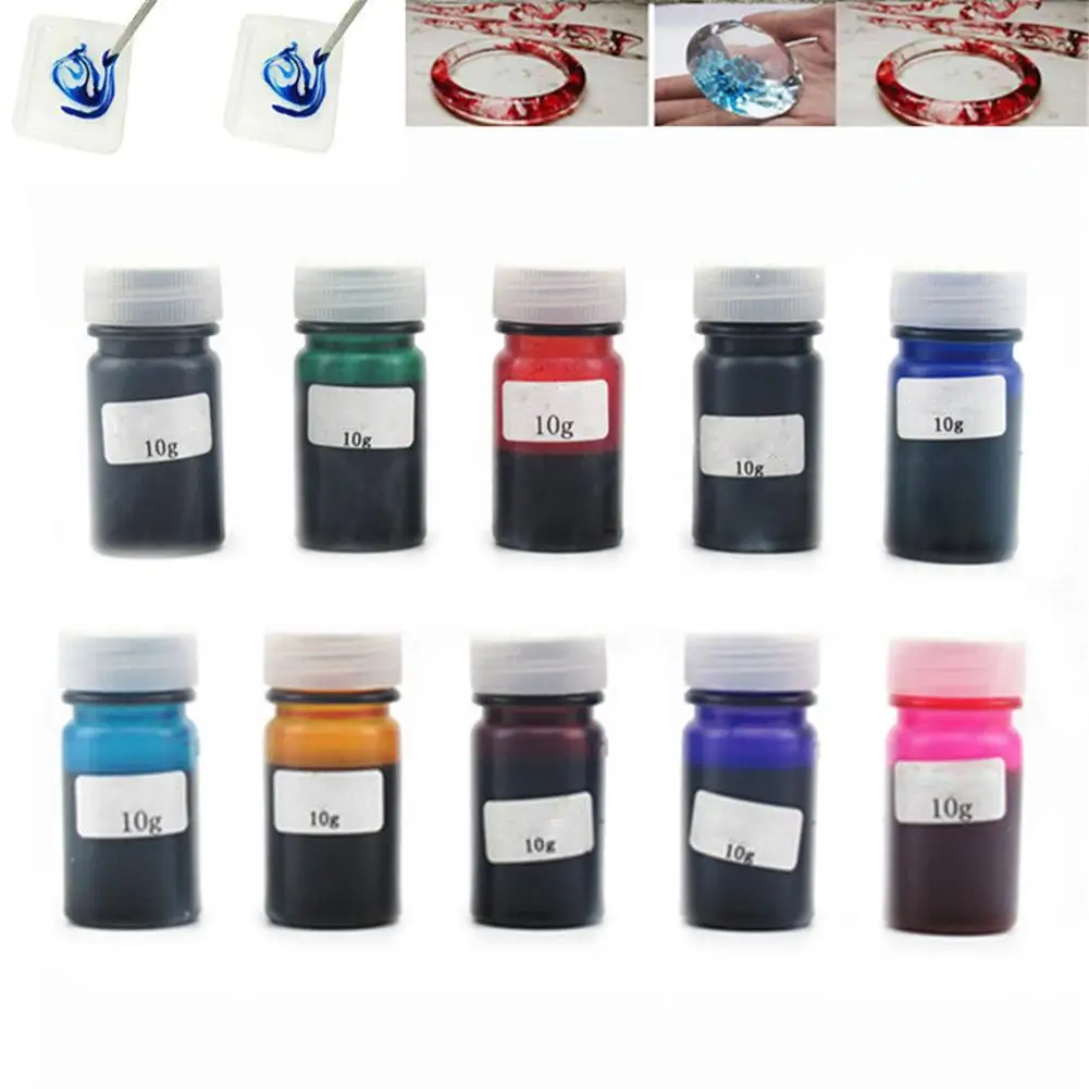 

10g High Concentration UV Resin Liquid Pearl Dye Pigment Resin Epoxy for DIY Jewelry Making Crafts Mix Color Drop Shipping