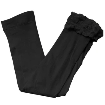 

Fashion girls lace leggings children Candy Color Cute Kids Pure Leggings Black