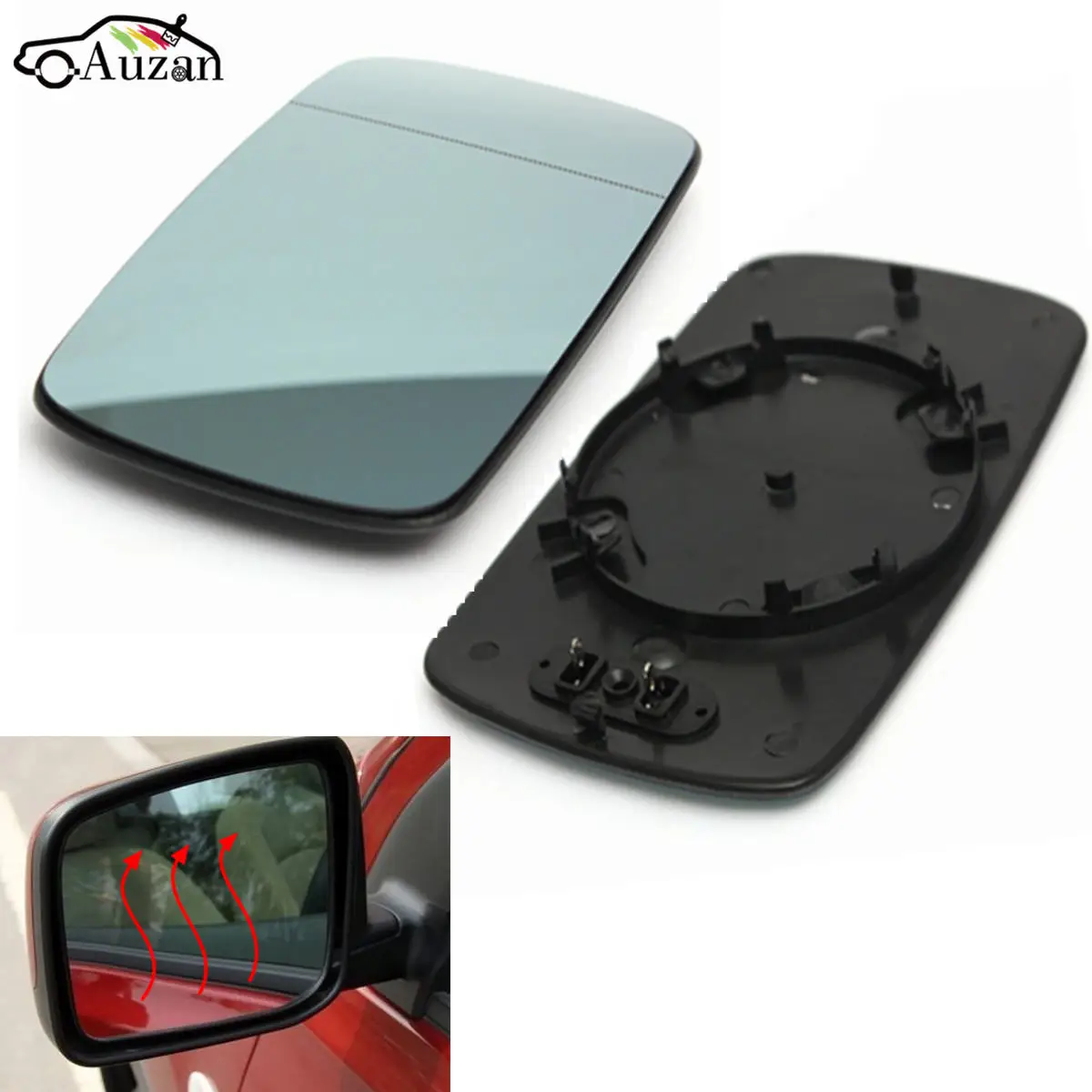 

Replacement Left Right Blue Heated Wing Mirror Glass For BMW 3 Series E46 1998-2005