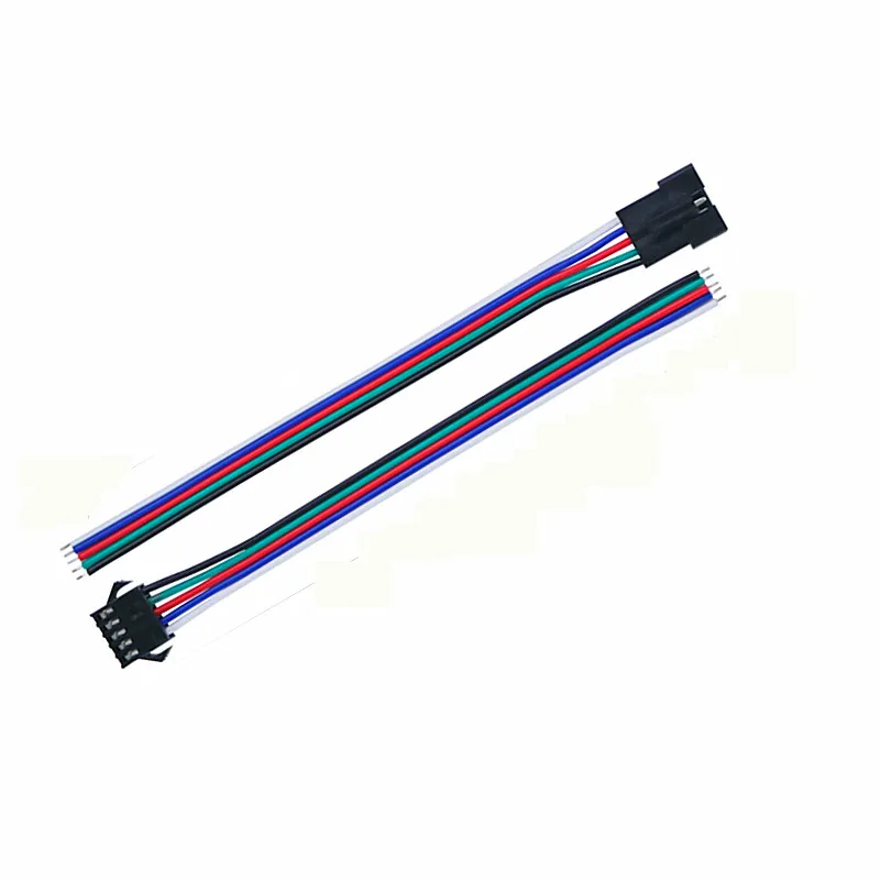 5 100 пар 2 3 4 штырьков разъем SM для jst 2PIN 3pin 4pin 5pin провод штекер pigtail светодиодная