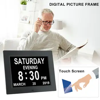 

WiFi Digital Picture Frame Large font Touch Screen 10 Inch Display With Alarm Clock For The Olders