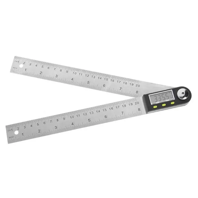 

200mm Stainless Steel Electronic Angle Gauge Digital Goniometer Electronic Inclinometer Ruler Level Measuring Tool X15-33