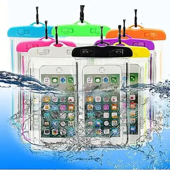 

Hot Convenient Portative Waterproof Pouch Dry Bag Cover for All Smartphones Universal Hanging Underwater Phone Case Pouch NEW