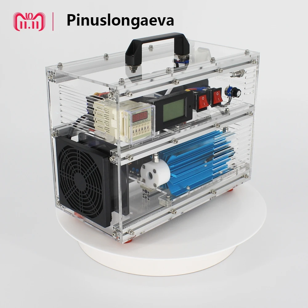 

Pinuslongaeva 6SQY acrylic shell ozone machine for air or water 500mg 1 3 5 7 10g/h 10grams adjustable ozonizer ozonator