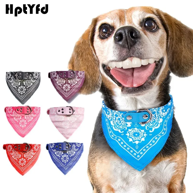 Модный ошейник бандана для собак кошек шарфов галстук кожаный шейный платок