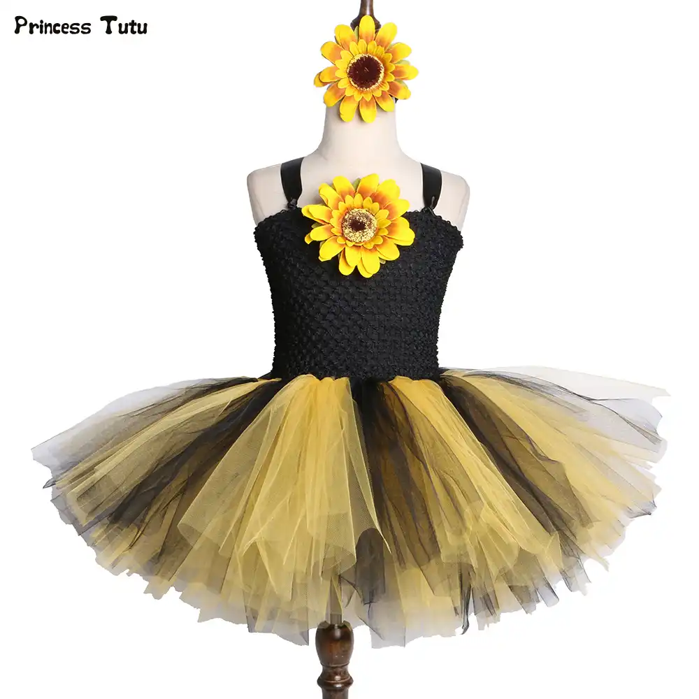 sunflower dress for kid