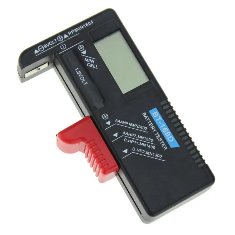 Тестер электронный измеритель тестеры измерения проверки для 9 в 1,5 в AA AAA Батареи Метр дропшиппинг BT168D Smart lcd цифровой аккумулятор
