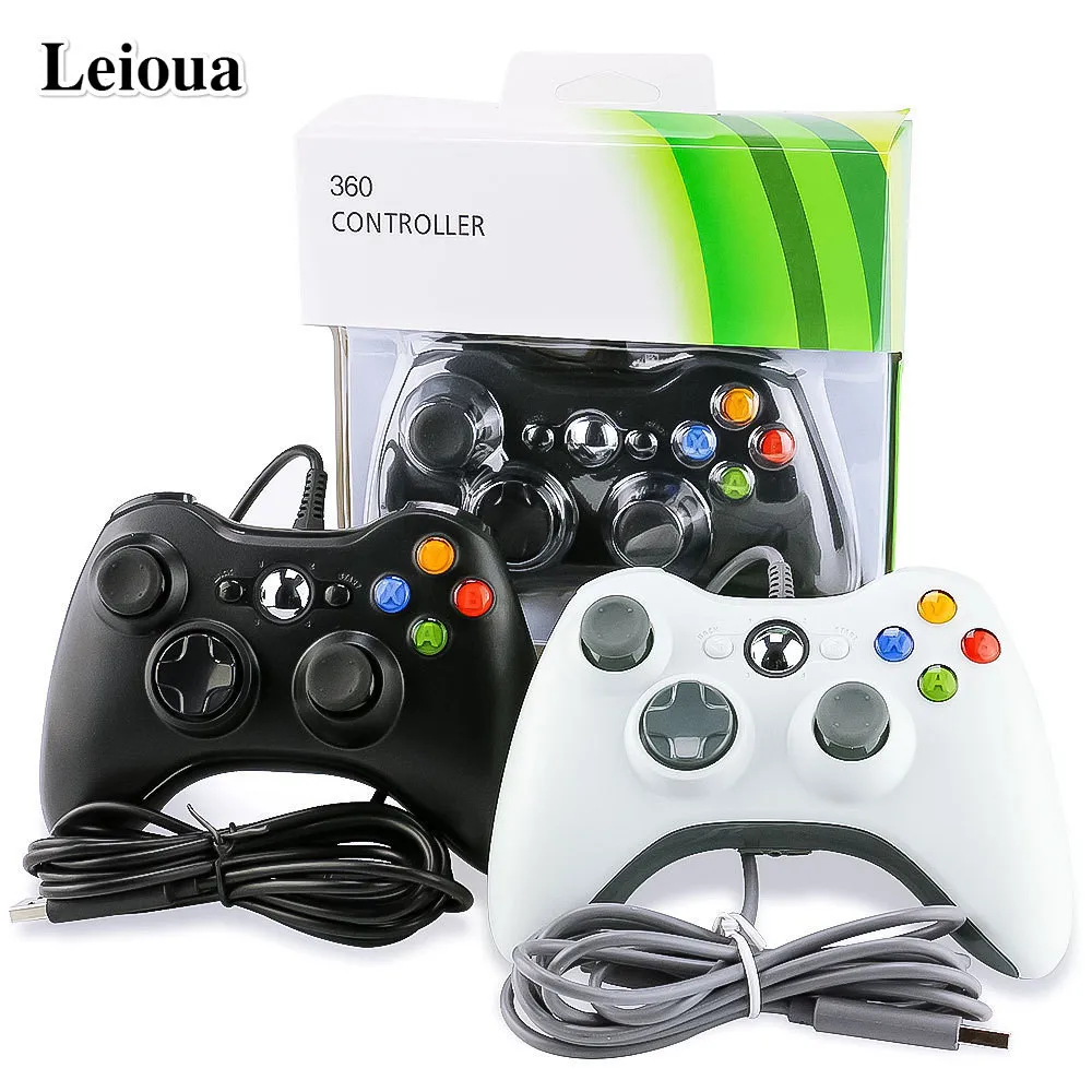 Leioua Gamepads Fur Xbox 360 Joystick Usb Wired Joypad Gamepads Controller Fur Offizielle Microsoft Pc Fur Windows 7 8 10 Gamepads Aliexpress