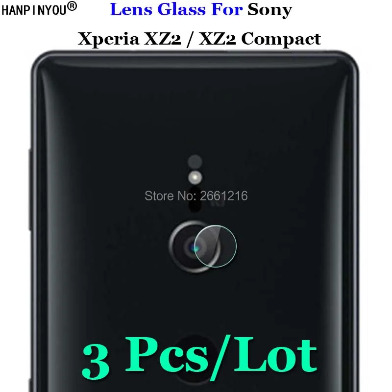 

3 Pcs/Lot For Sony Xperia XZ2 / XZ2 Compact Clear Soft Fiber Transparent Tempered Glass Back Camera Lens Screen Protector Film
