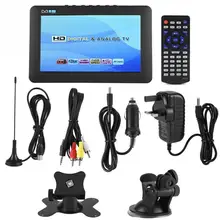 LEADSTAR 7 дюймов телевизор DVB-T2 Автомобильный цифровой ТВ Высокая чувствительность 1080P Портативный ТВ для аналоговых/ТВ/Телевизоры стиль