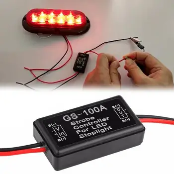 

Car Intelligent Flasher Module For LED Brake Light Tail Stop Light12--24V Flash Strobe Controller