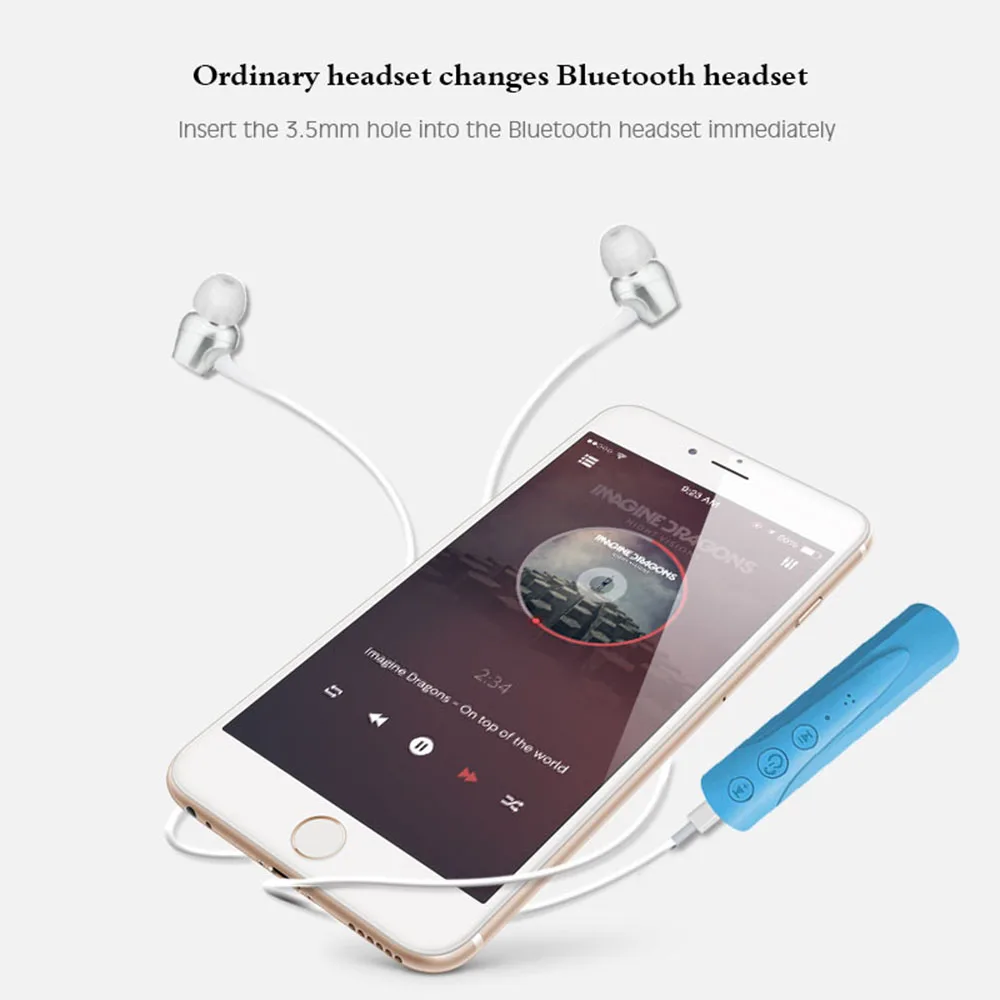 Аудиоприемник VAORLO 4 1 Bluetooth A2DP 3 5 мм Aux беспроводной адаптер приемник автомобильный