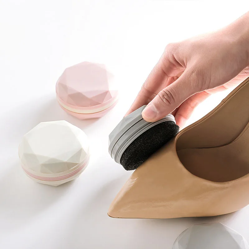 

Polish Shine Sponge Brush 1Pcs Macaron Style Double-sided Shoes Brush Quick Shoes Rub Multifunction Portable cleaning tool