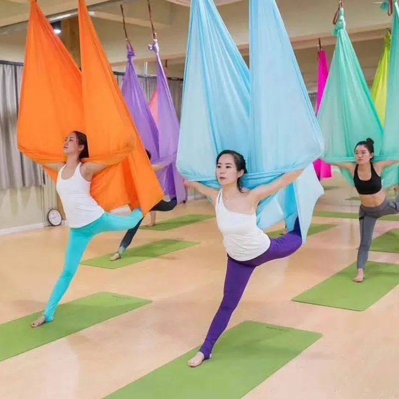 

XC High Strength Aerial Yoga Hammock 5mx2.8m Multifunction Anti-Gravity Yoga Belts For Exercising Yoga Quality Air Yoga Hammock