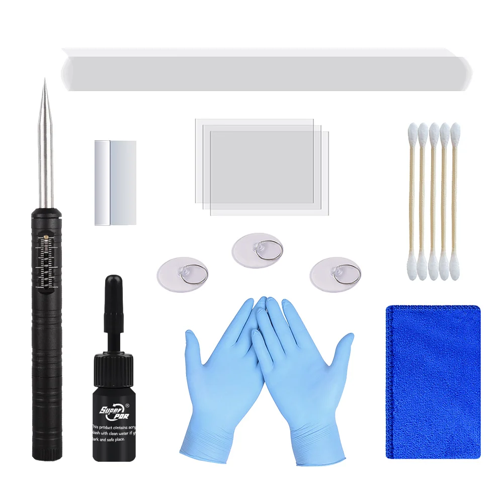 

Super PDR DIY Paintless Dent Window Repair Tool Car Cracked Windshield Repair Kit Windscreen Crack Store Kits Dent Removal Tools