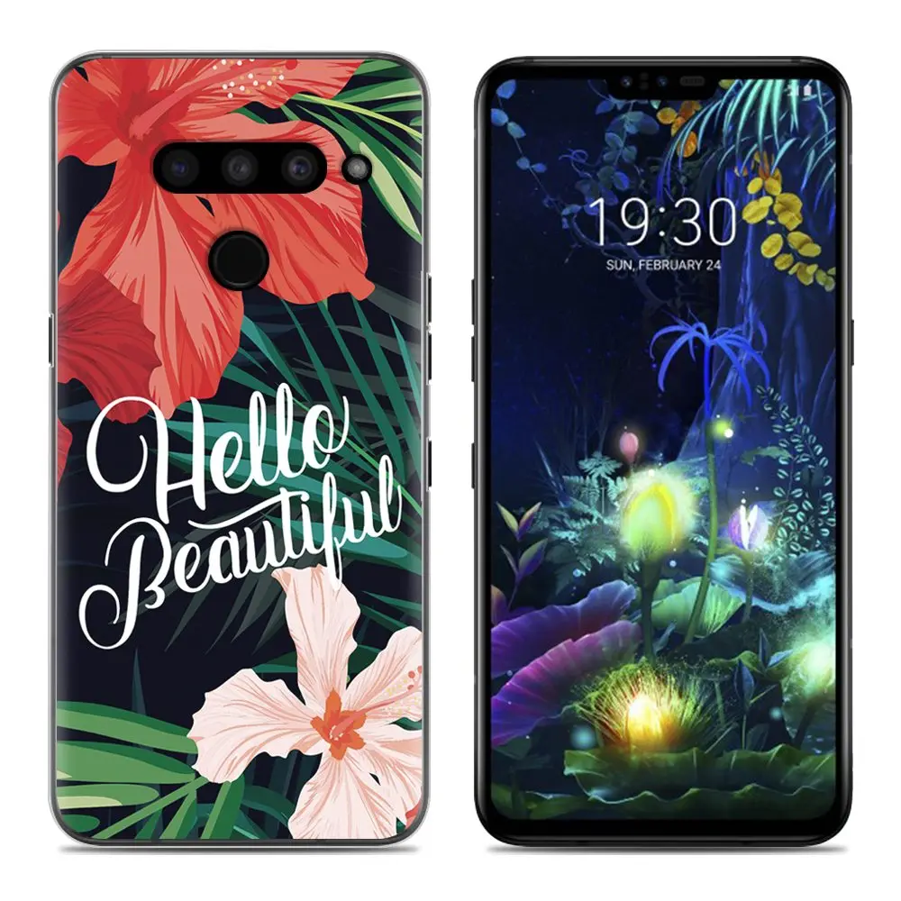 Чехол для телефона LG V50 ThinQ милый мультяшный высококачественный силиконовый