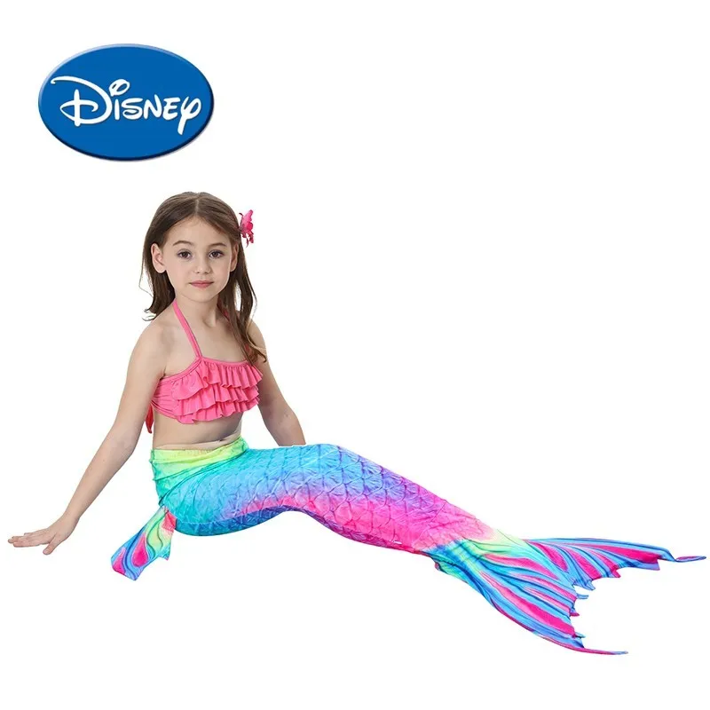 DISNEY Новое поступление девочки дети Русалка купальный костюм хвост русалки