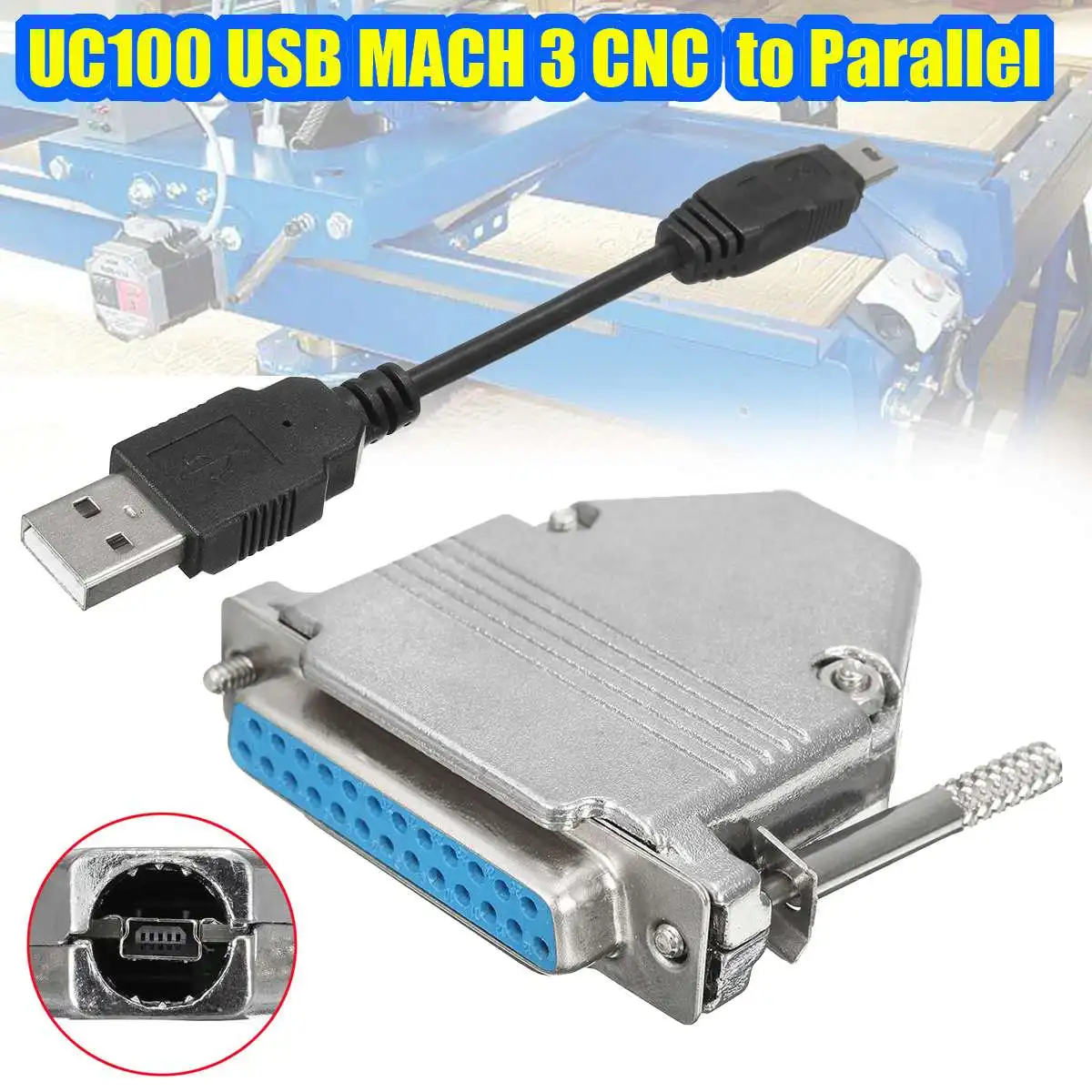 

CNC Engraving Machine Parts USB to Parallel Adapter CNC Router Controller For MACH3-LY-USB100 With USB Line