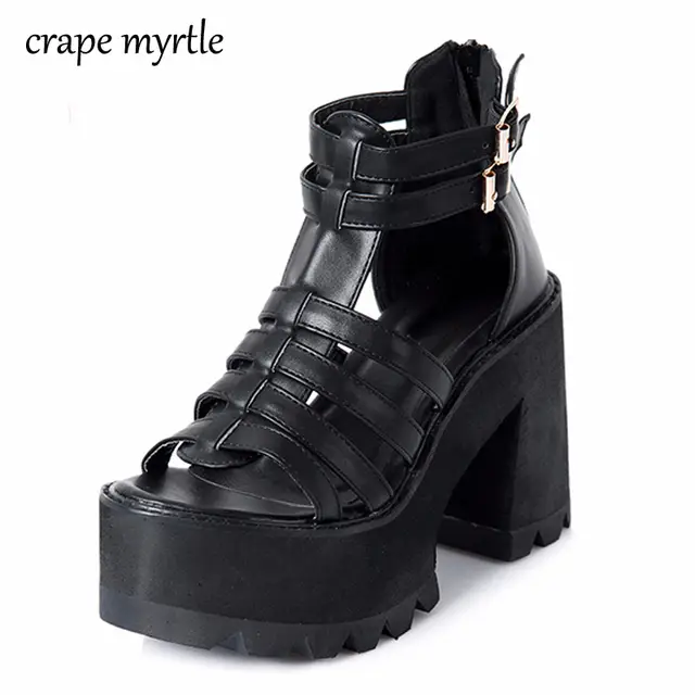 US $27.31 55% OFF|chunky heel sandals punk shoes Sandals High Heels Platform Sandals Women Summer Shoes sandalias romanas women's sandals YMA160 in US $27.31 55% OFF|Chunky ferse sandalen punk schuhe Sandalen High Heels Plattform Sandalen Frauen Sommer Schuhe alias romanas frauen sandalen