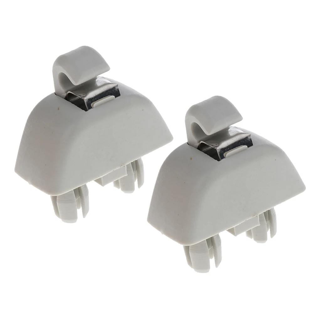 

2 Pieces Inner Sun Visor Hook Clips for Audi A6 C6 VW Passat Polo Stable Characteristics High Reliability