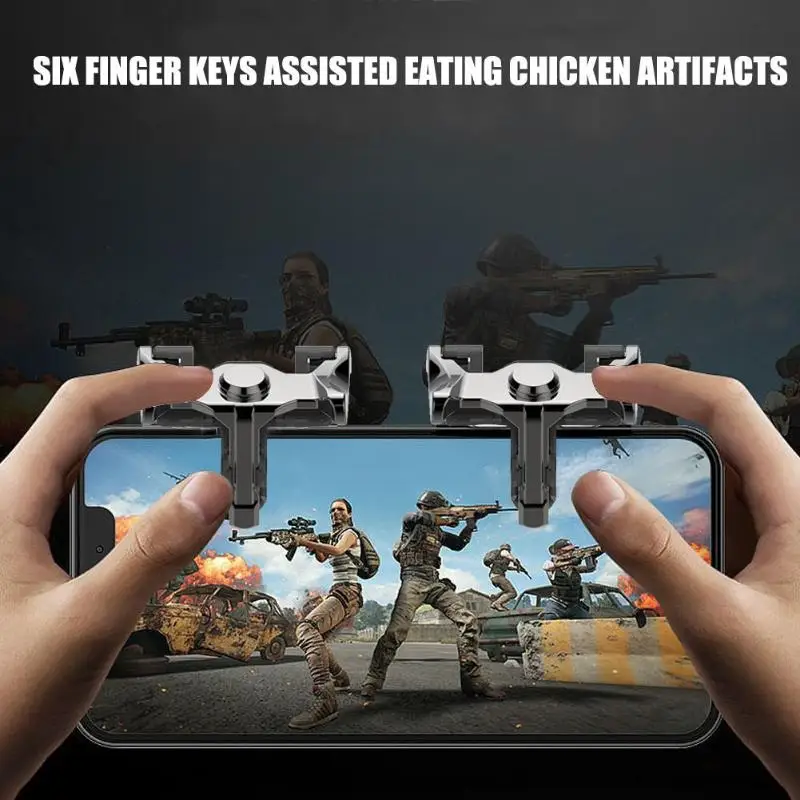 

2pcs Mobile Gamepad Controller Grip Holder Joystick Trigger Button for PUBG