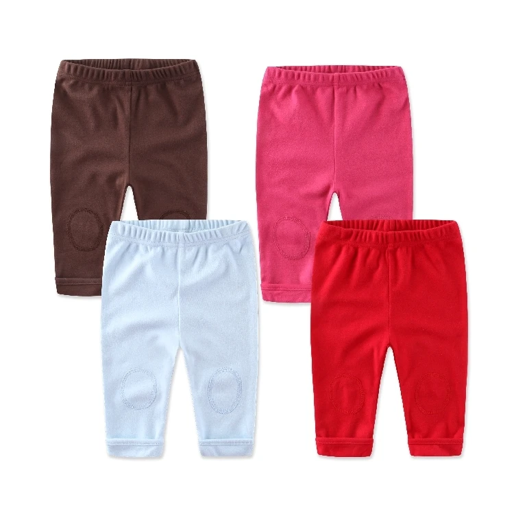

Baby Baby Pure Cotton Pp Pants Solid Color Sports Pants Newborn Baby Spring And Autumn Pure Cotton Knitting Pants 3m - 2 Year