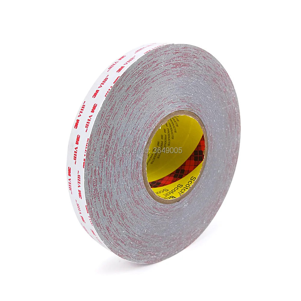 

1Roll 12mmx33M Thick 0.6mm 3M VHB Acrylic Foam Tape RP25 High stick gray foam double side tape