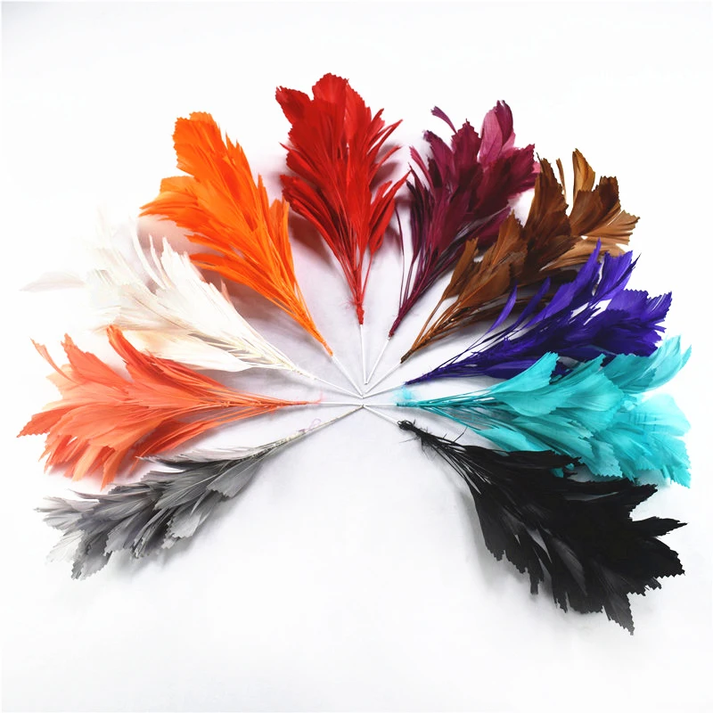 

Wholesale goose feather wedding brooch length about 30CM feathers flower headdress wedding party decoration feathers for crafts
