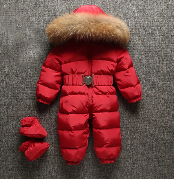  Baby jumpsuit Boys and girls have thick down coats Children's ski wear Send shoes Good quality