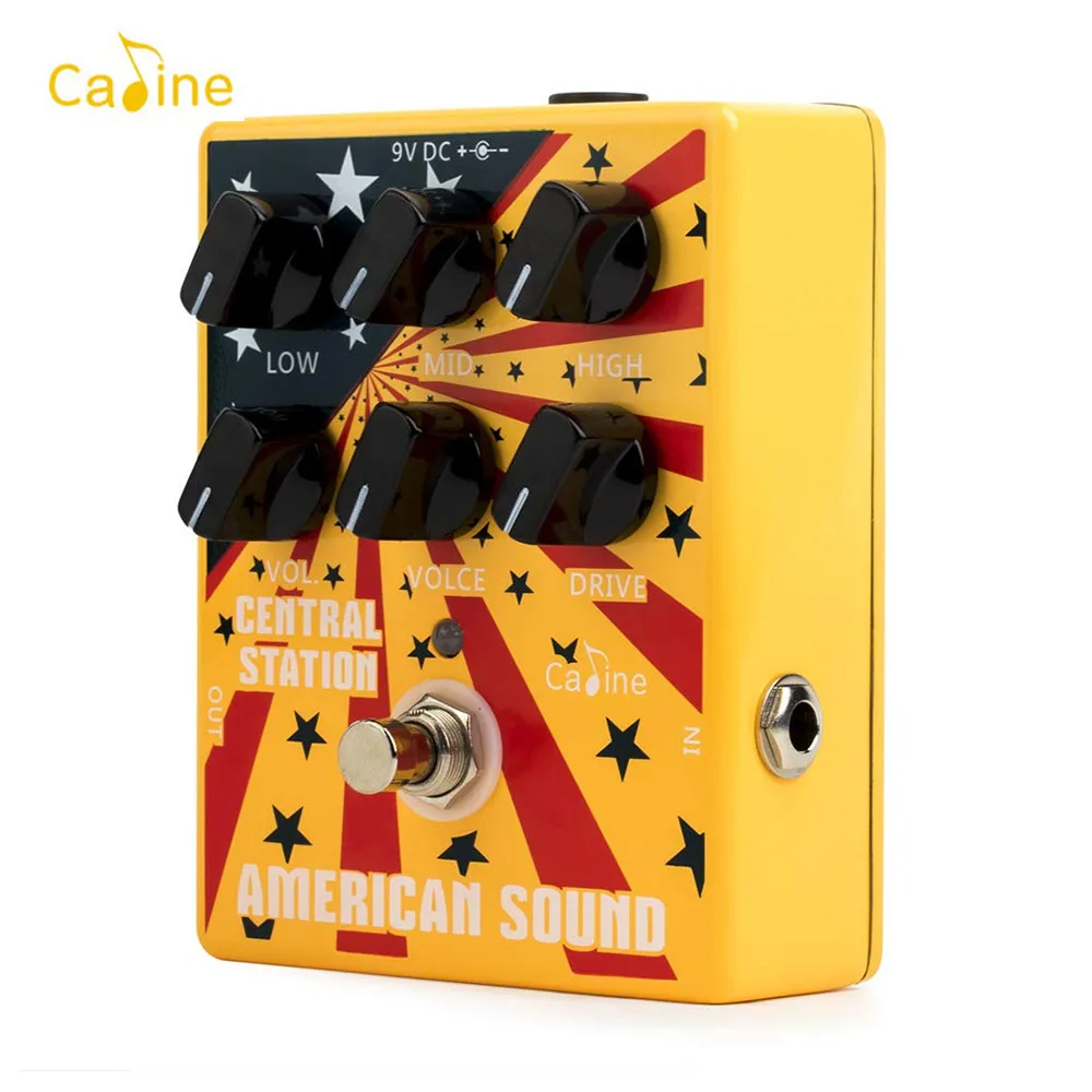 Caline CP 55 Guitar Overdrive Distortion Effect Pedal High Gain 3 Band