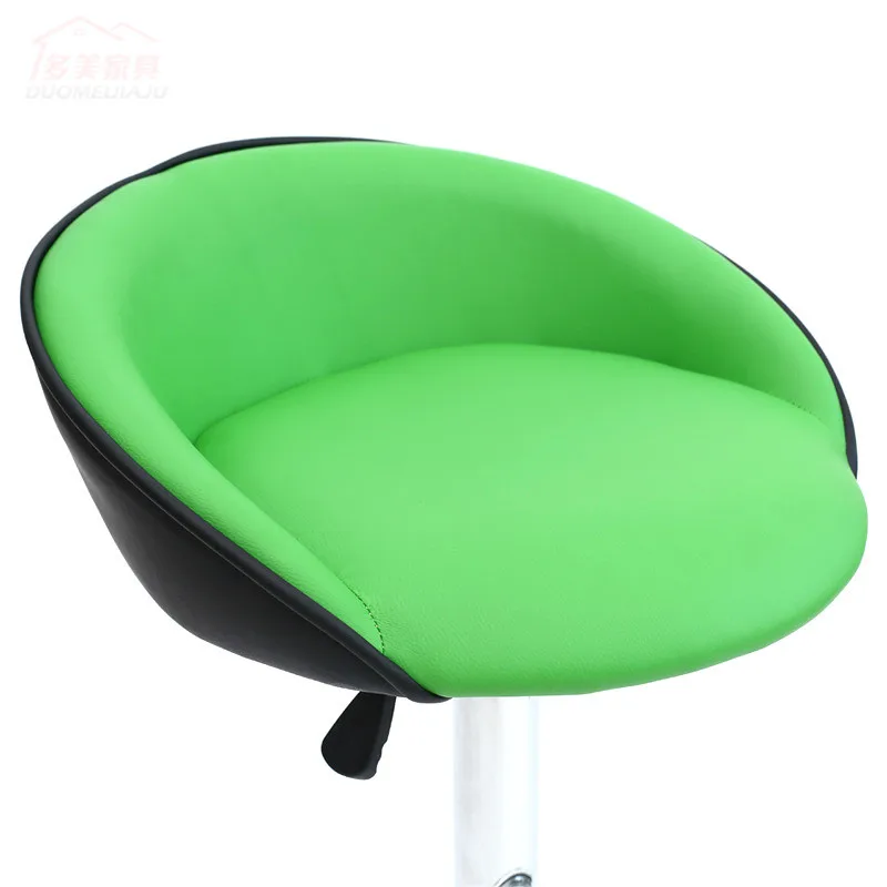 Swivel Bar Chair Lifting Bar Stool Adjustable Height High Quality PU Material High Density Sponde Cushion cadeira 3 Colors