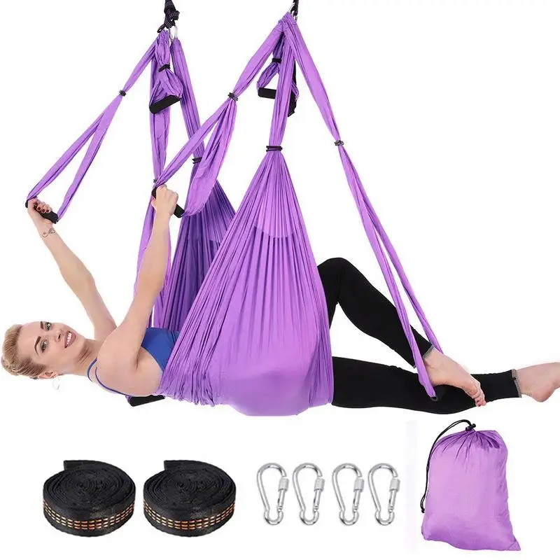 Full Set 6 Handles Anti gravity Aerial Yoga Hammock Flying Swing