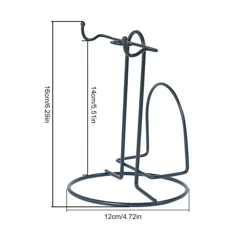 Несколько крючков держатель для кружки инновационный Стеклянный Стеллаж для чашек чая черный кофе антикоррозийный стальной стенд с покрытием
