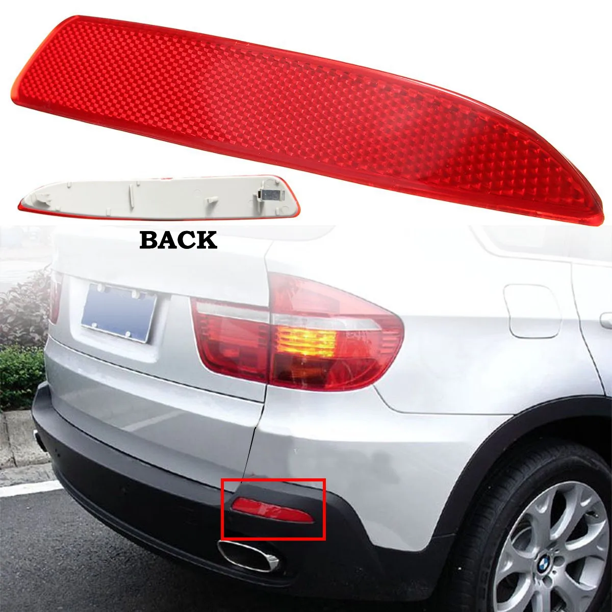 

Right Side Rear Bumper Reflector Light For BMW X5 E70 07-13 63217158950