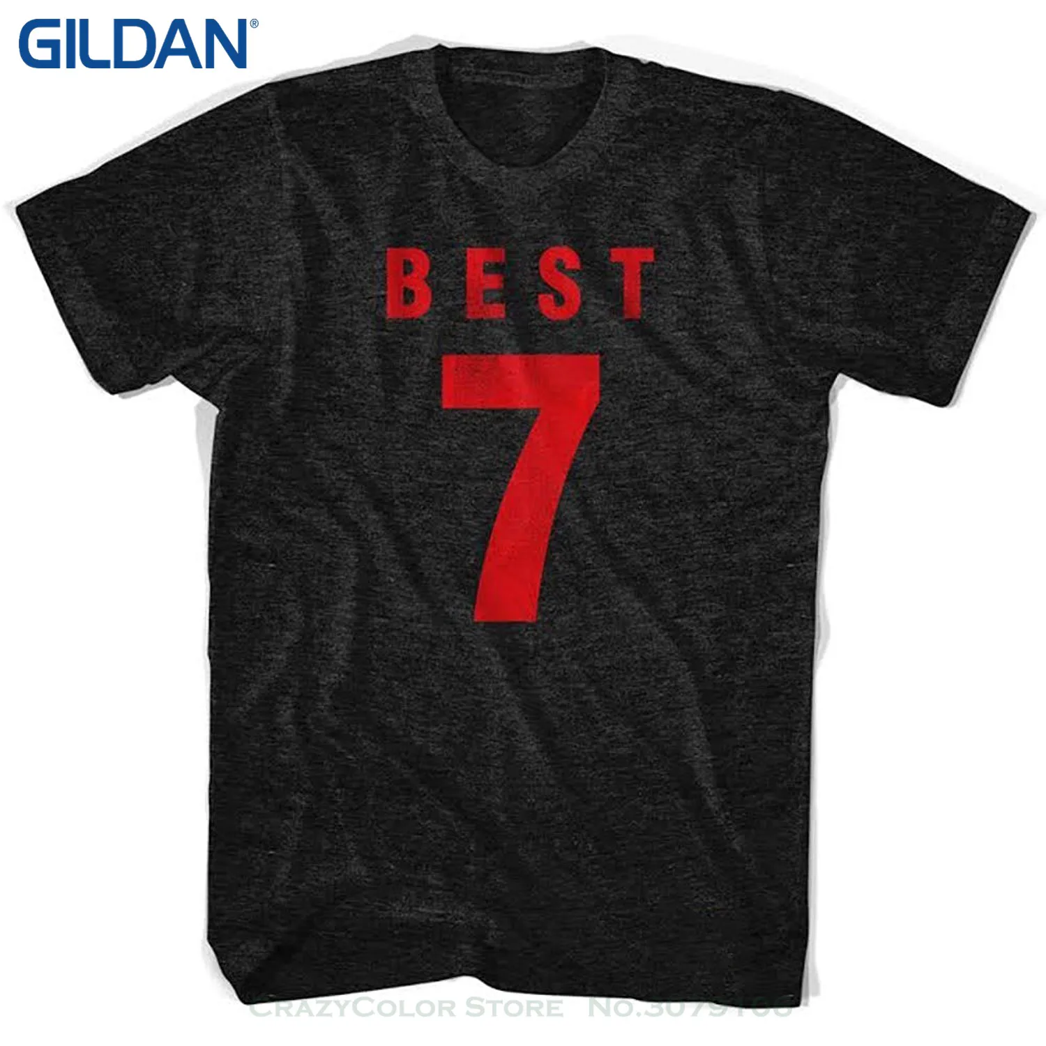 Top Tee 100% Cotton Humor Men Crewneck Tee Shirts George Best 7 Legend T shirt-in T-Shirts from 