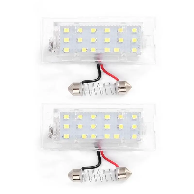 

1 Pair LED Number License Plate Lights Lamp Ultra-White Plug and Play Low consumption Lamp for X5 E53 99-06 X3 E83 03-10