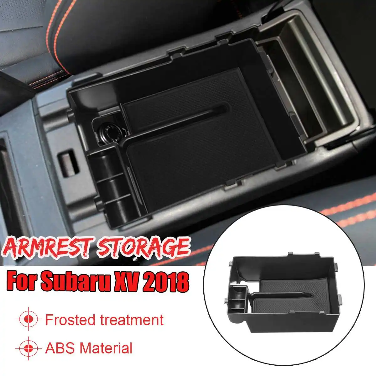

Central Storage Box Organizer Tray Case Box Armrest Storage Box For Subaru XV 2018 Auto Accessories