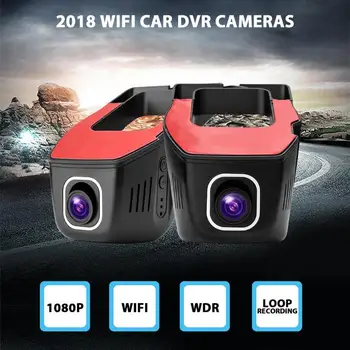 

1080P WiFi Wireless Car DVR Camera Video Recorder 165 Degree Lens Dash Cam Black Car Accessories with Car DVR Charger