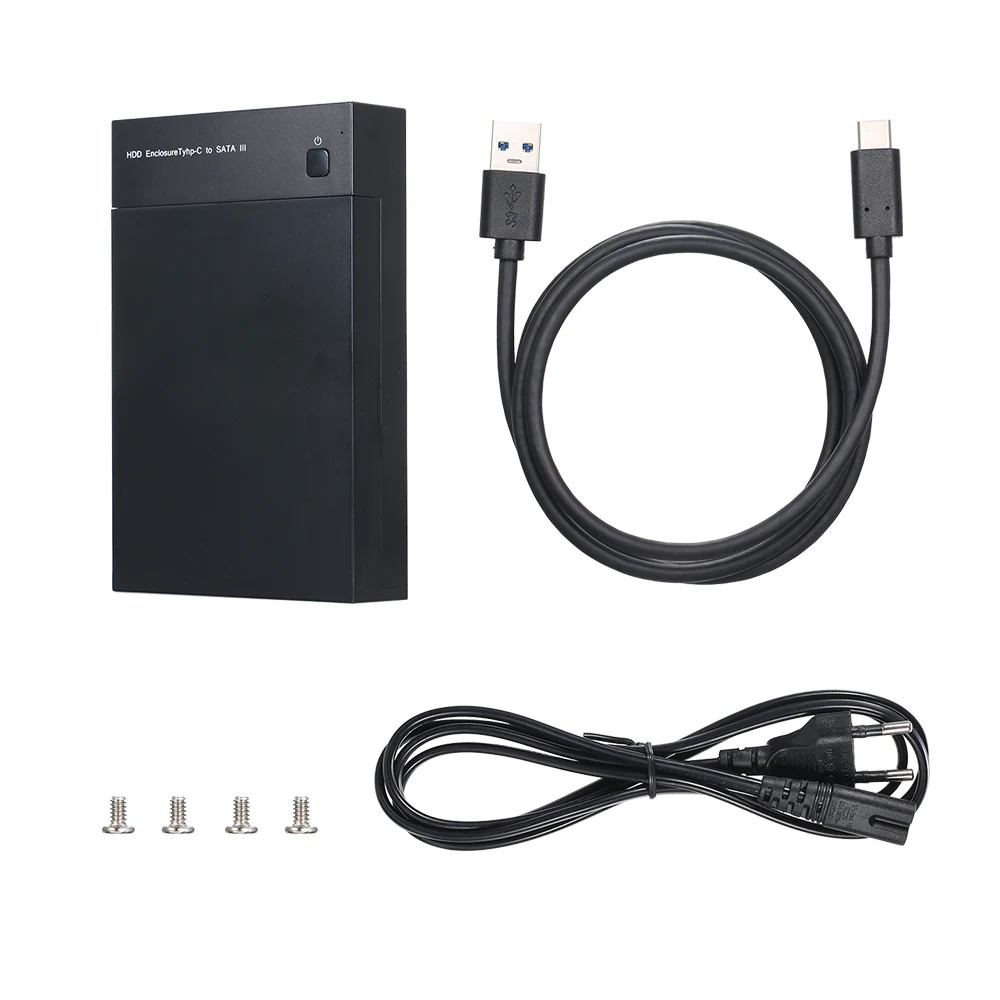 HDD Чехол корпус для жесткого диска USB3.1 Type C док станция 2 5/3 5 дюйма Sata к USB SSD