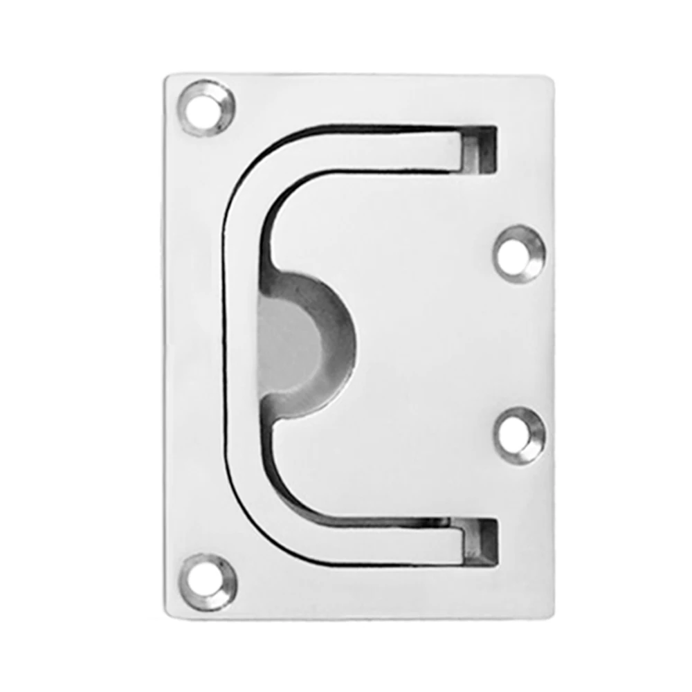 1PCS 316 Stainless Steel Flush Hatch Locker Cabinet Lift Pull Handles for Boat