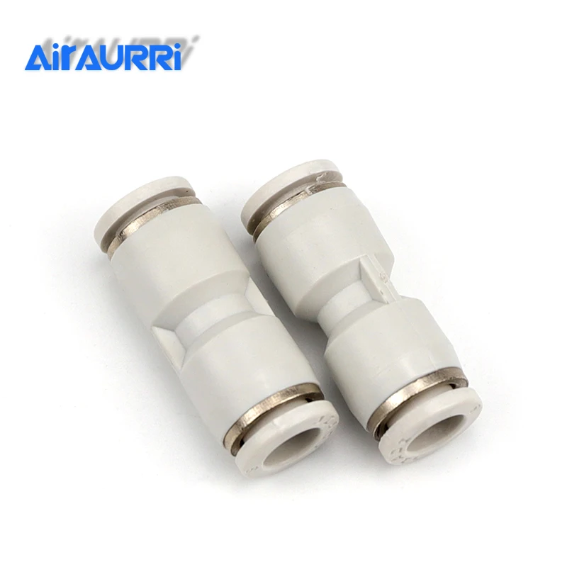 

High pressure quality two equal large direct 10 4 6 8 12 14 16MM direct connector quick insertion high pressure no leakage PU