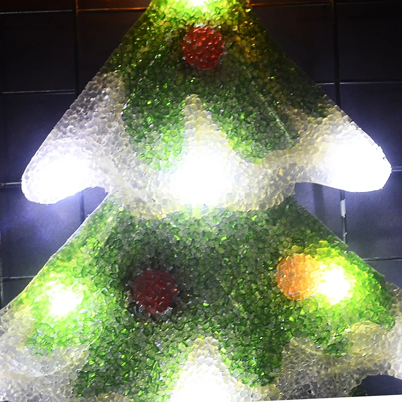 2D мотив рождественской елки огни-21,3 дюймов. Высокий светодиодный светильник для украшения рождественской елки, украшение дома, вечерние светильник navidad