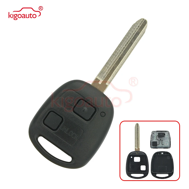 

Kigoauto Remote key 2 button TOY43 for Toyota RAV4 Corolla+434mhz no chip