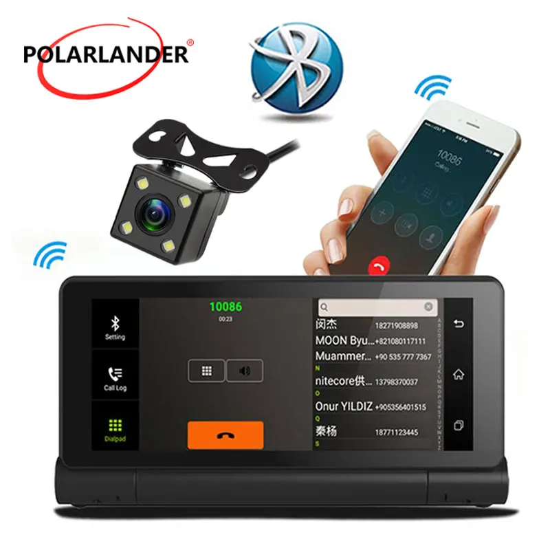 Android 5 0 Bluetooth центр WiFi консоли навигатор 1280*480 4 светодио дный 3g 1080 P регистраторы