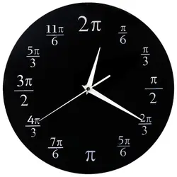 Настенные часы математические Pi классная комната, для стен декор черный Викторина настенные часы домашний декор чудак, дурачок Математика