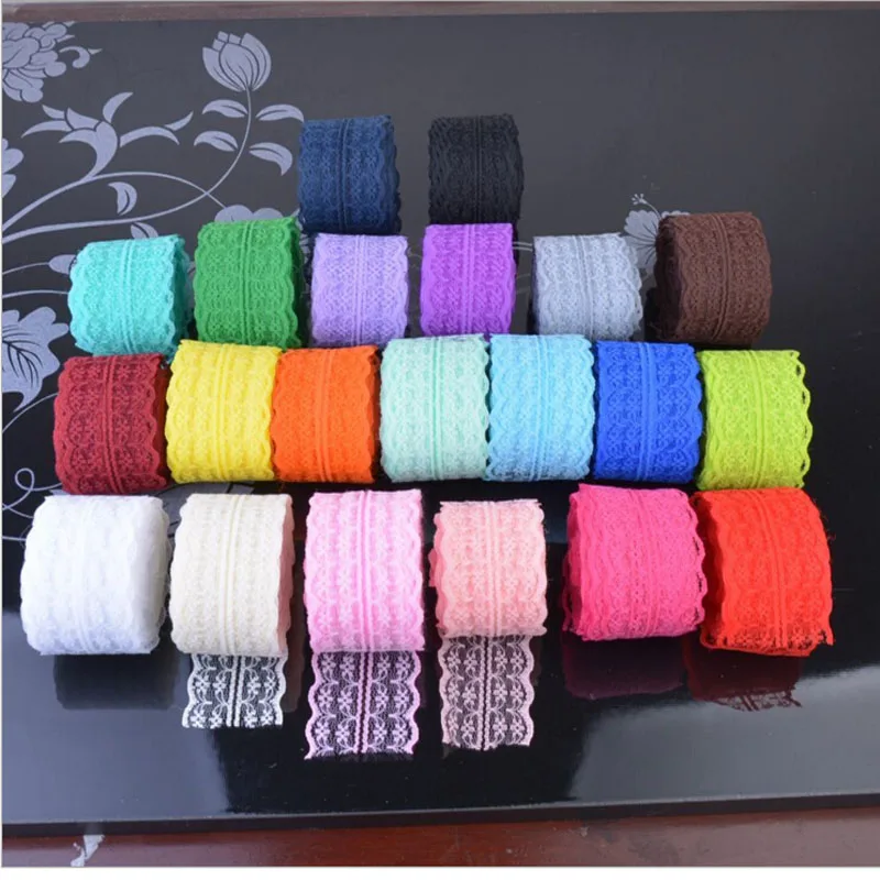 

10 yards Lace Ribbon DIY Party Wedding Materials Edging Lace Trims Flowers DIY Clothing Floral Accessories Fashion Jewelry
