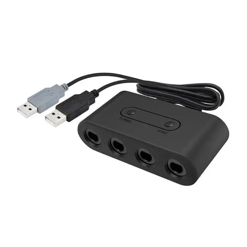 4 Ports USB Game Controller Adapter Converter for Nintend Switch and PC Gaming Handle Combined