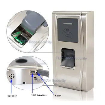 

MA300 card reader fingerprint access control system IP65 with Free software Metallic Casing Outdoor Access Control