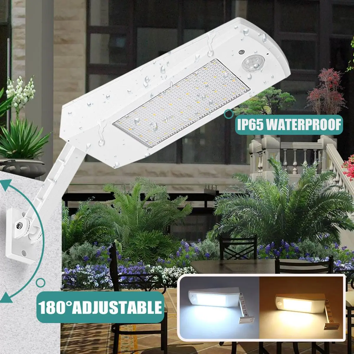 

Motion Sensor Waterproof Solar Power LED Wall Street Light Outdoor Garden Lamp Induction/Micro-mode White/Warm White Emergency