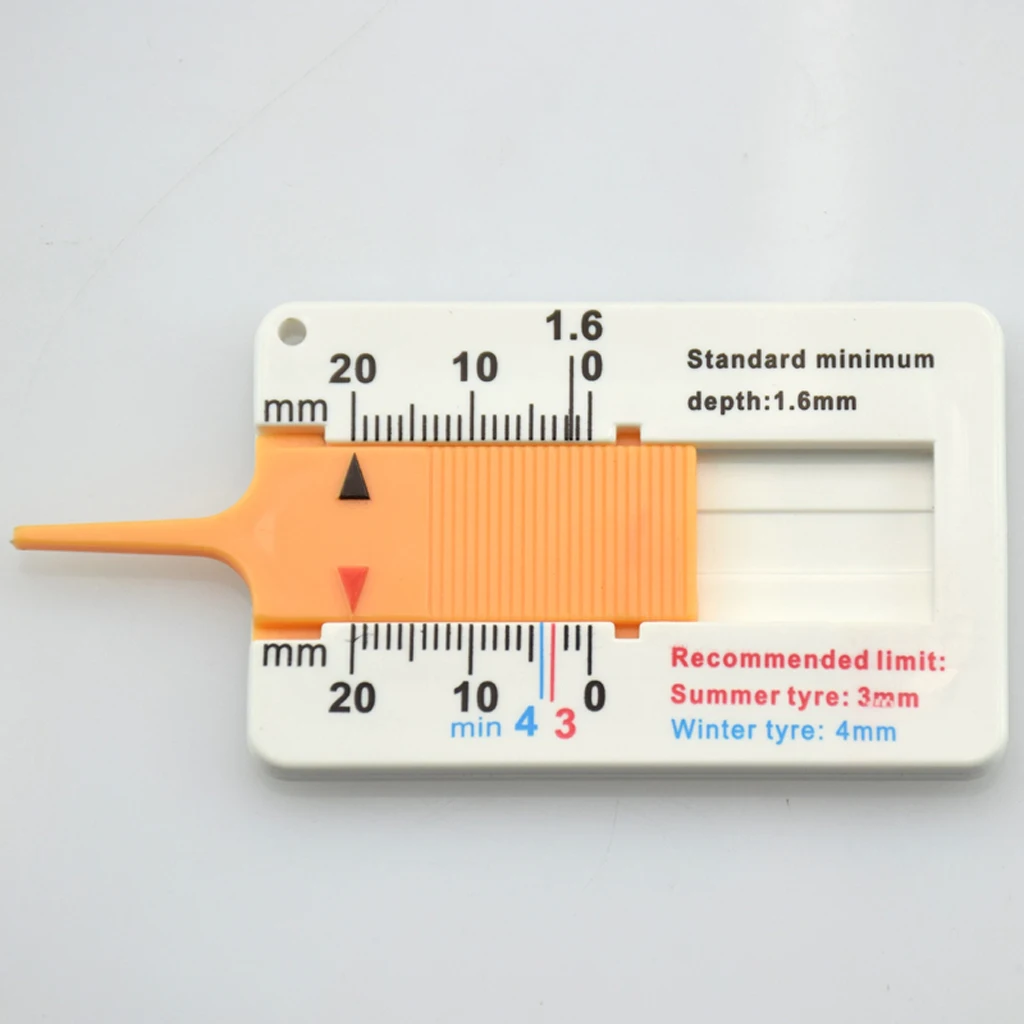 Портативный 0-20 мм шикарный измеритель глубины протектора для шин, штангенциркуль, автомобильный мотоцикл, караван, прицеп, колесо, измерительный компактный дизайн